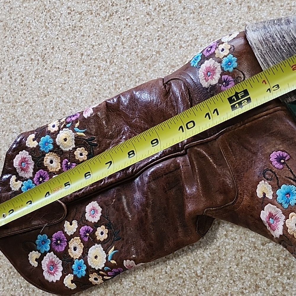 Lane Spring Flower Western Boots Size 9.5M - Picture 7 of 12